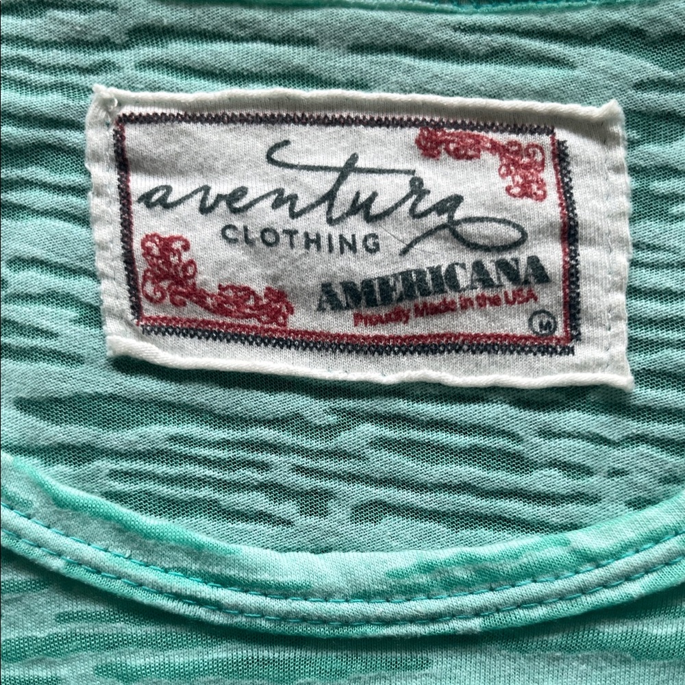 Aventura Vintage Burnout Indie Long Sleeve Floral Medallion Tee - Picture 2 of 13